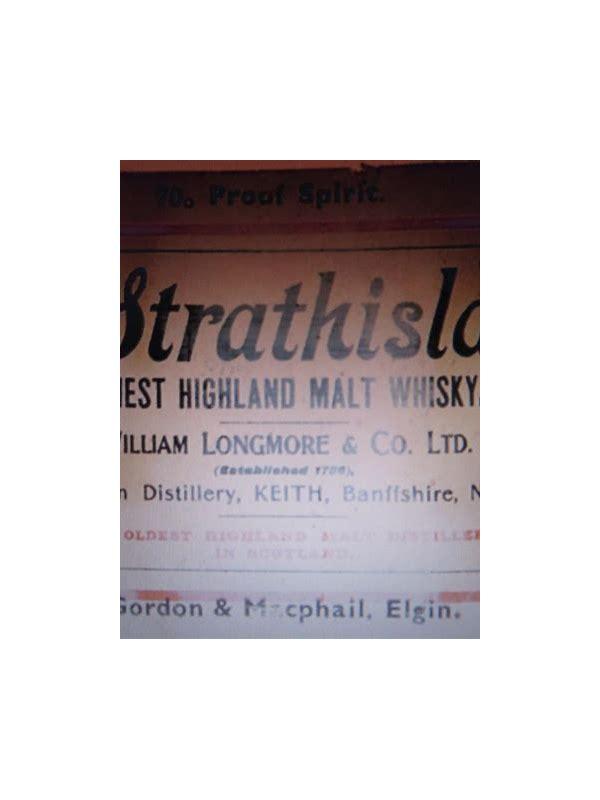 Strathisla 10-year-old  Finest Highland Malt Whisky - Strathisla-Glenlivet