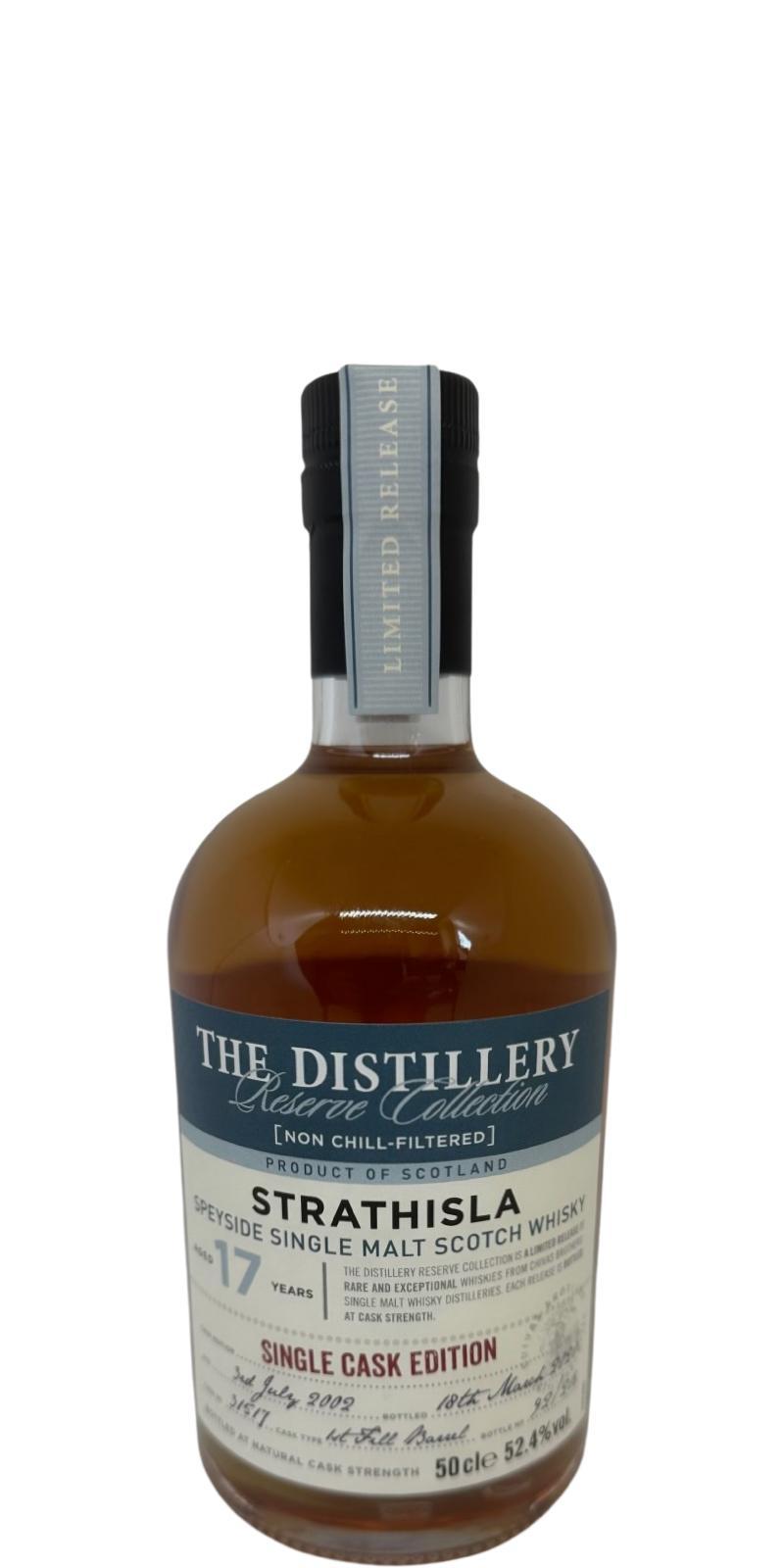 Strathisla 2002  The Distillery Reserve Collection