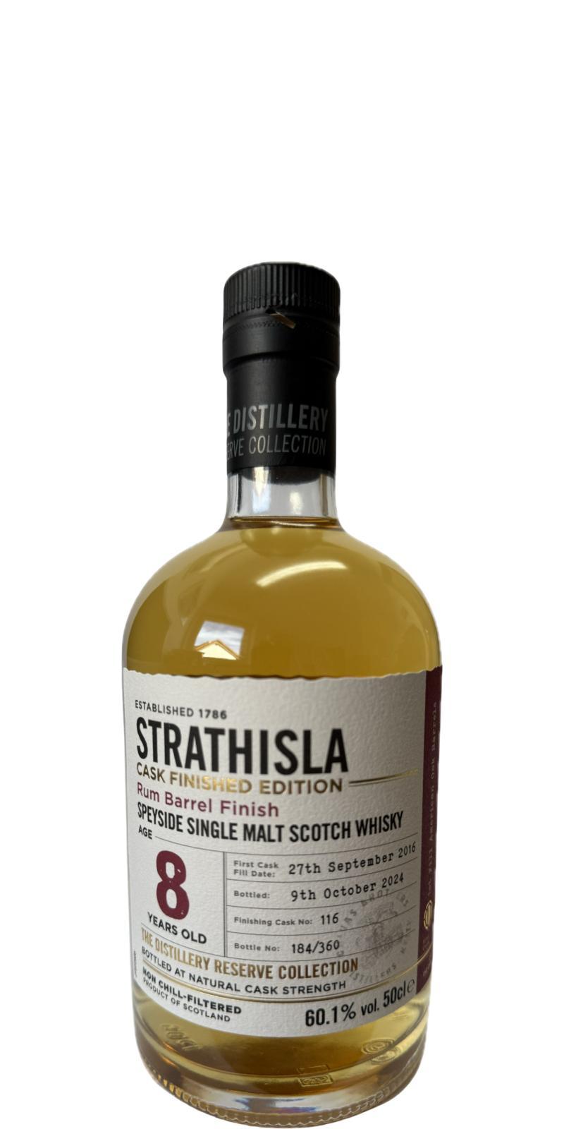 Strathisla 2016  The Distillery Reserve Collection - Cask Finished Edition