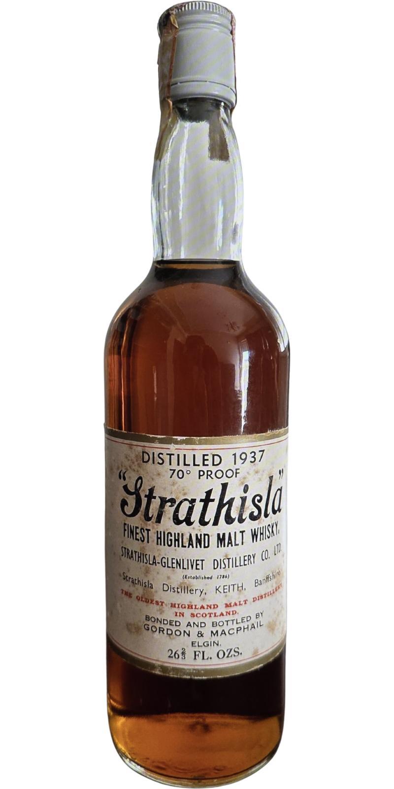Strathisla 1937 GM  Licensed Bottling