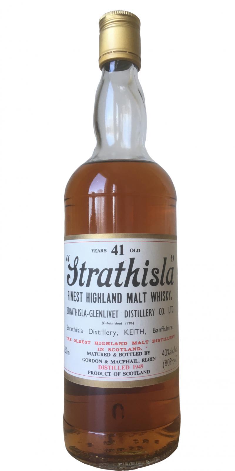 Strathisla 1949 GM  Licensed Bottling - Screw cap