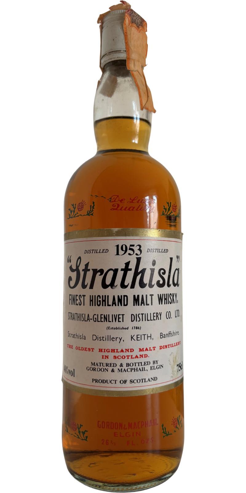 Strathisla 1953 GM  Licensed Bottling