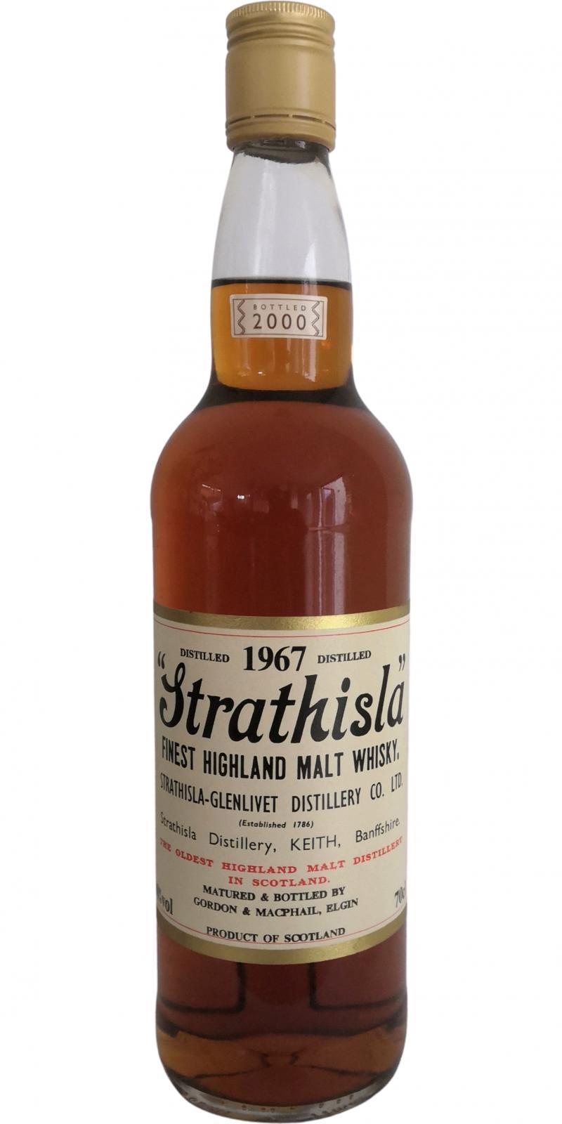 Strathisla 1967 GM  Licensed Bottling