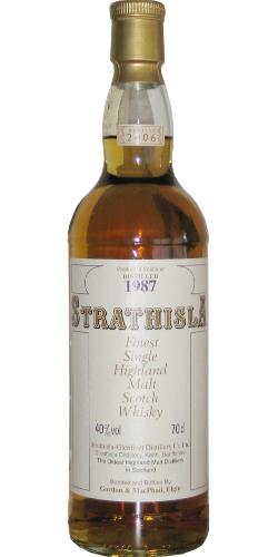 Strathisla 1987 GM  Licensed Bottling