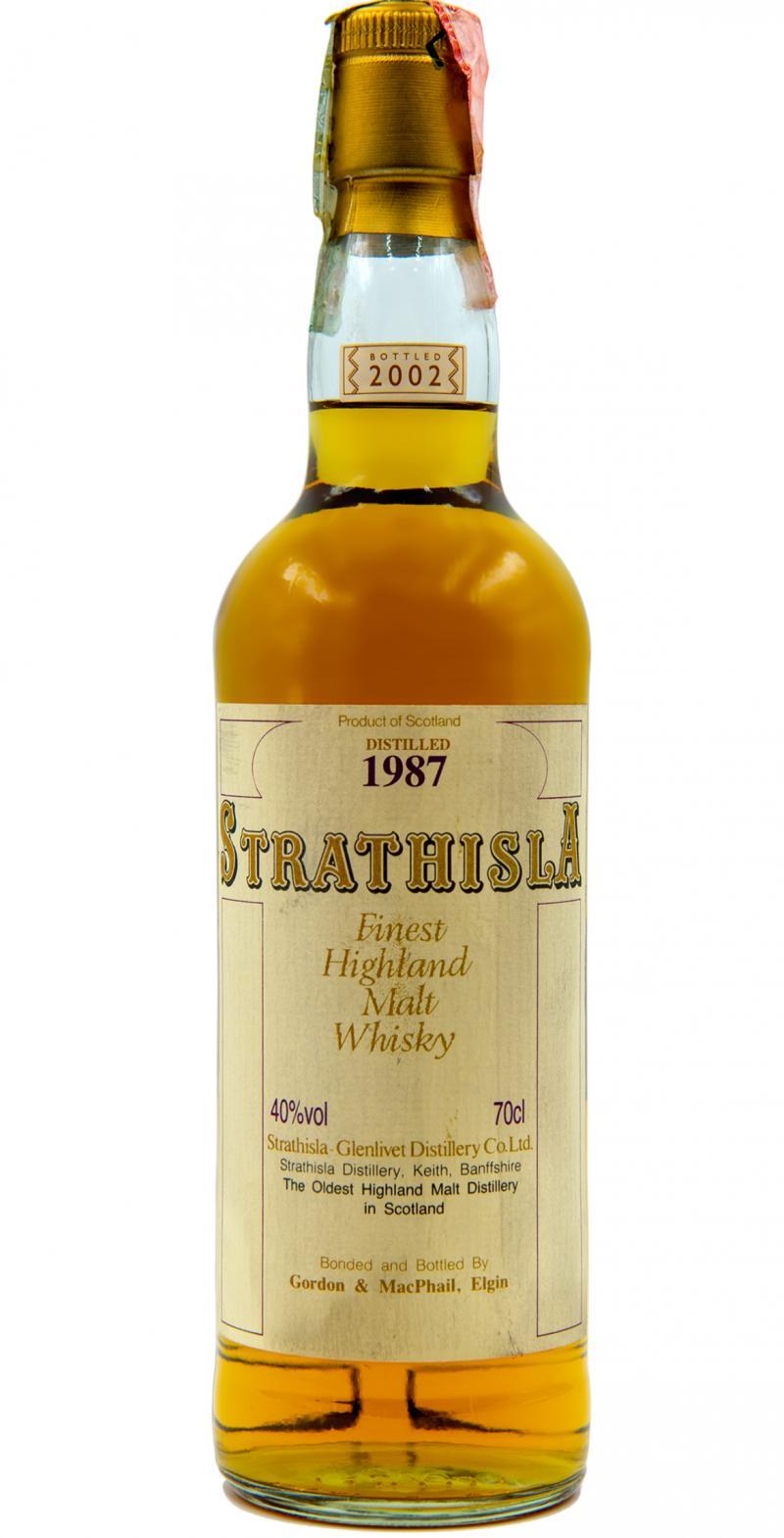 Strathisla 1987 GM  Licensed Bottling