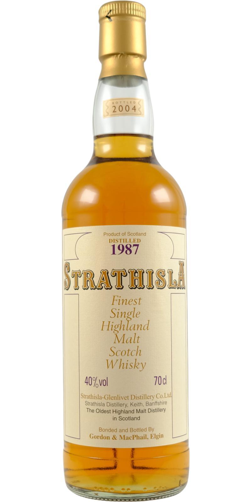 Strathisla 1987 GM  Licensed Bottling