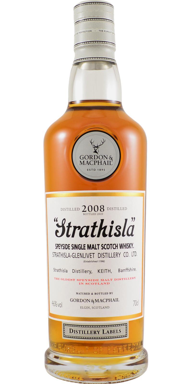Strathisla 2008 GM  Distillery Labels