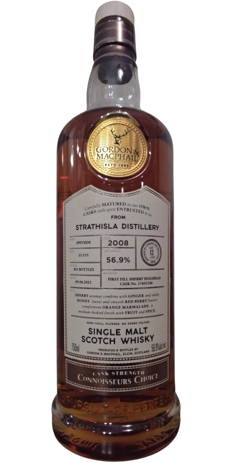 Strathisla 2008 GM  Connoisseurs Choice - Cask Strength