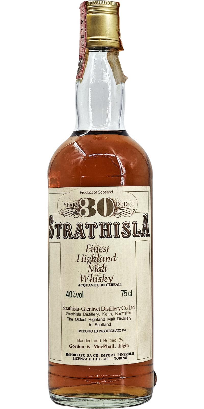 Strathisla 30-year-old GM  Finest Highland Malt Whisky - Acquavite di Cereali