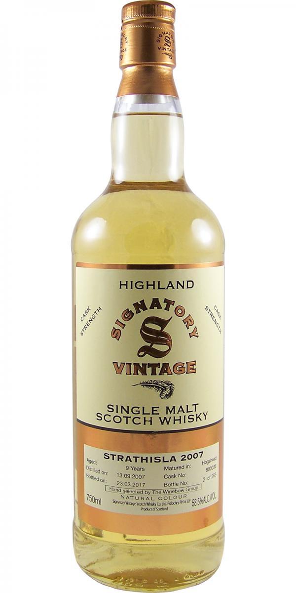 Strathisla 2007 SV  Vintage Collection - Cask Strength
