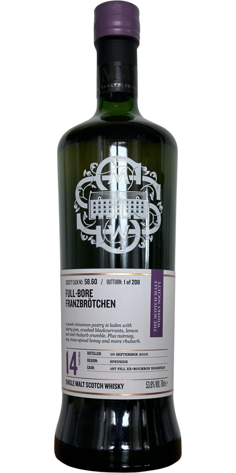 Strathisla 2010 SMWS 58.60  Full-bore Franzbrötchen