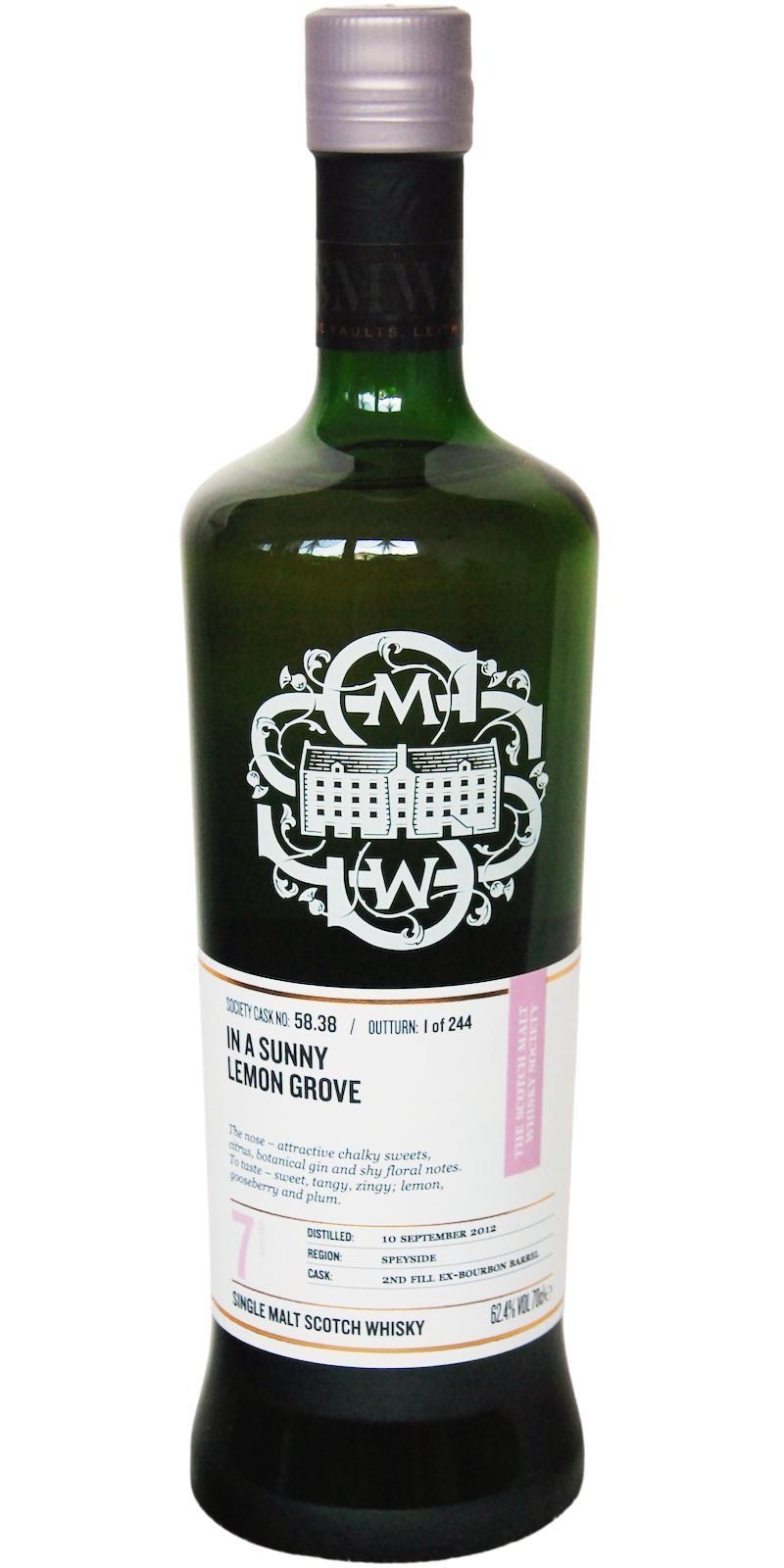 Strathisla 2012 SMWS 58.38  In A Sunny Lemon Grove