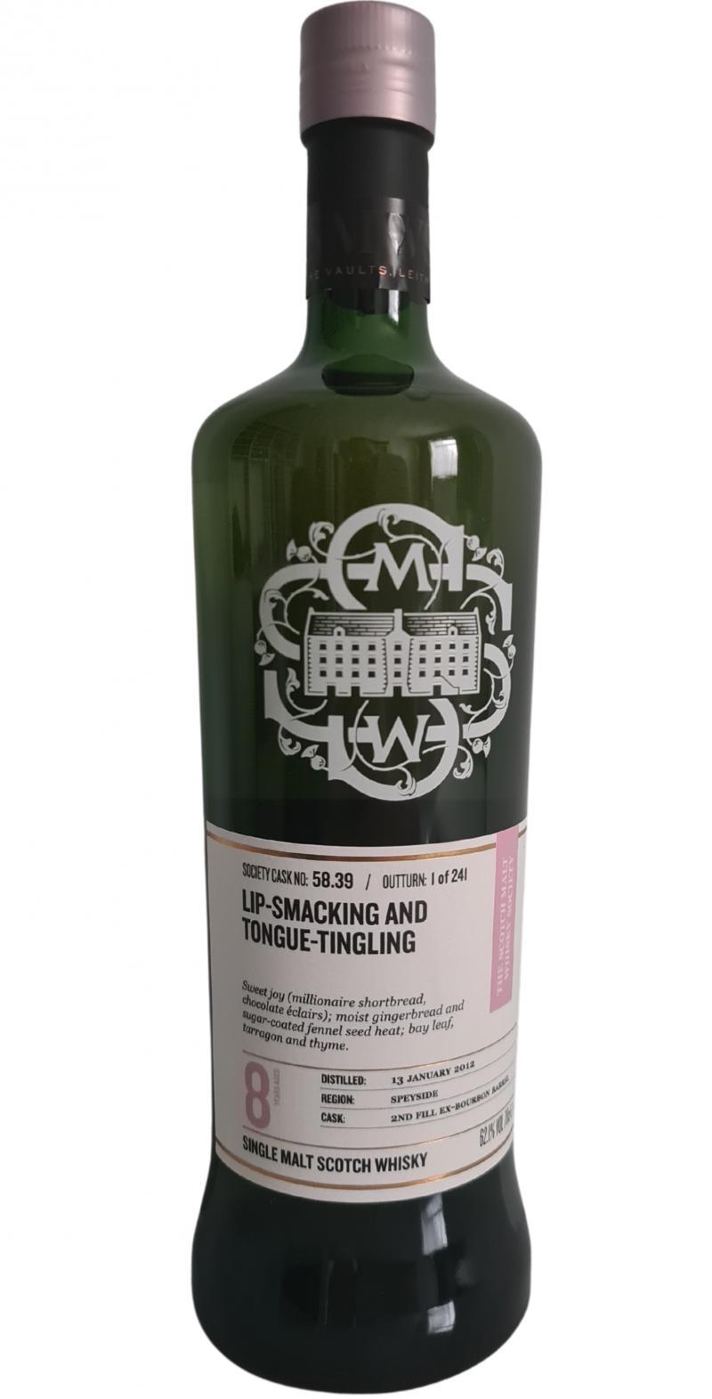 Strathisla 2012 SMWS 58.39  Lip-Smacking and Tongue-Tingling