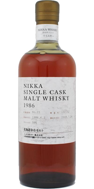 Nikka 1986  Single Cask Warehouse #15