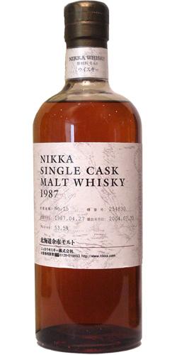 Nikka 1987  Single Cask Warehouse #15
