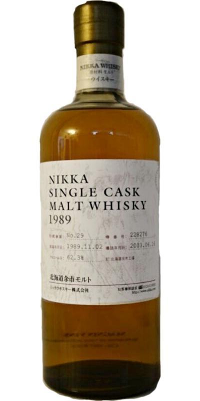 Nikka 1989  Single Cask Warehouse #29