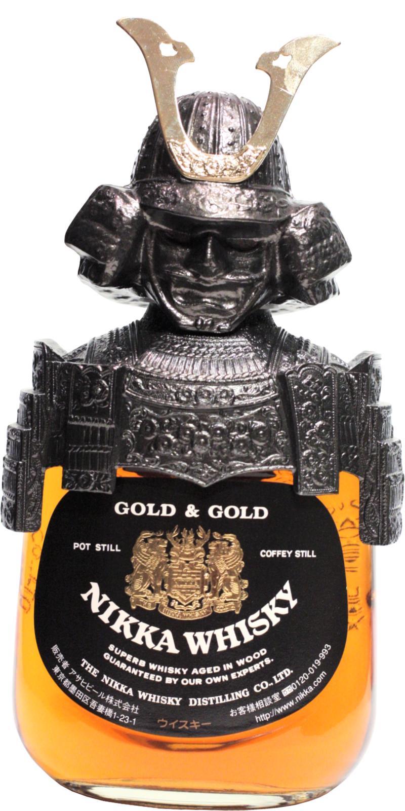 Nikka Gold & Gold  Samurai Bottle