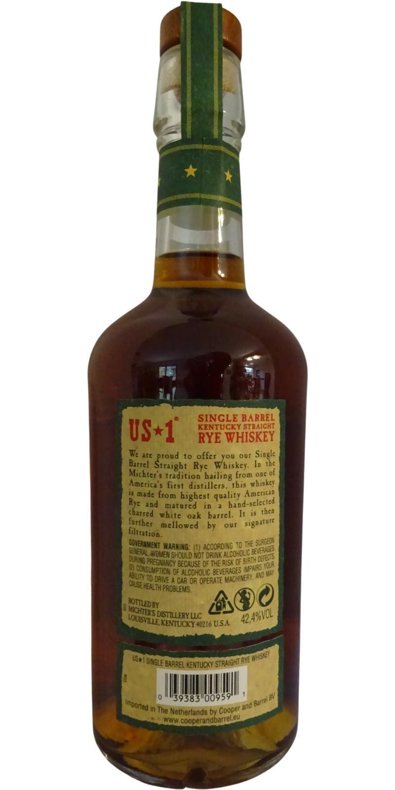Michter's US*1 Single Barrel Straight Rye