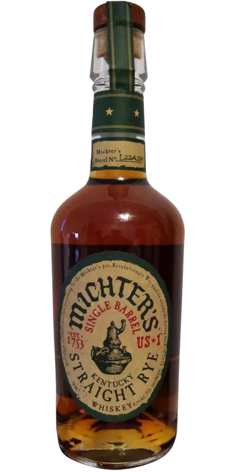 Michter's US*1 Single Barrel Straight Rye