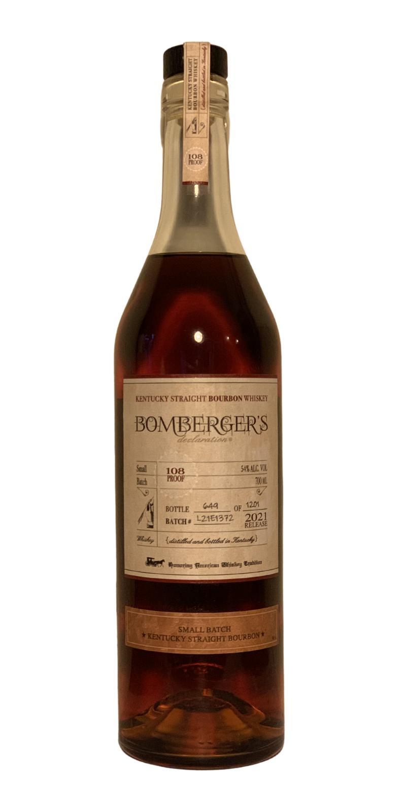 Bomberger's Declaration Small Batch - Kentucky Straight Bourbon Whiskey