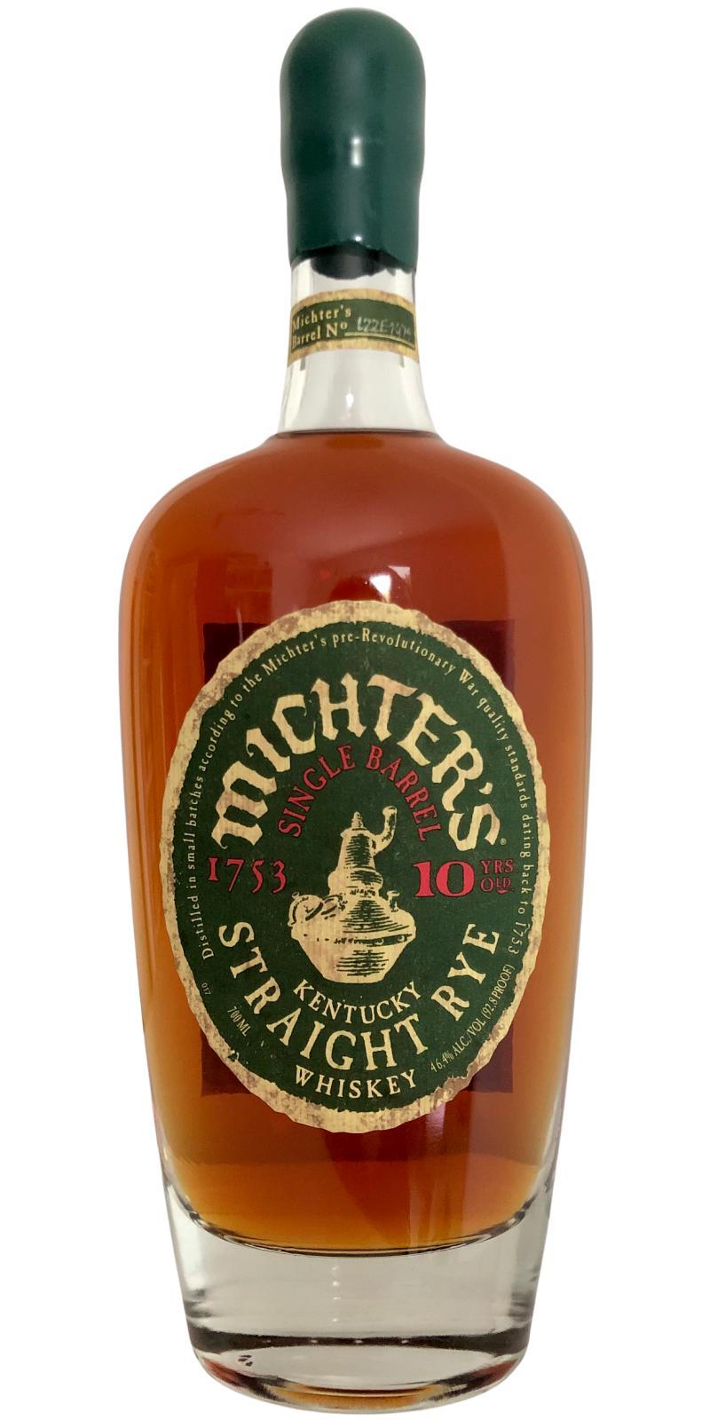 Michter's 10-year-old Single Barrel Rye