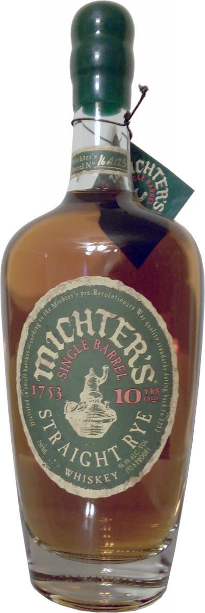 Michter's 10-year-old Single Barrel Rye