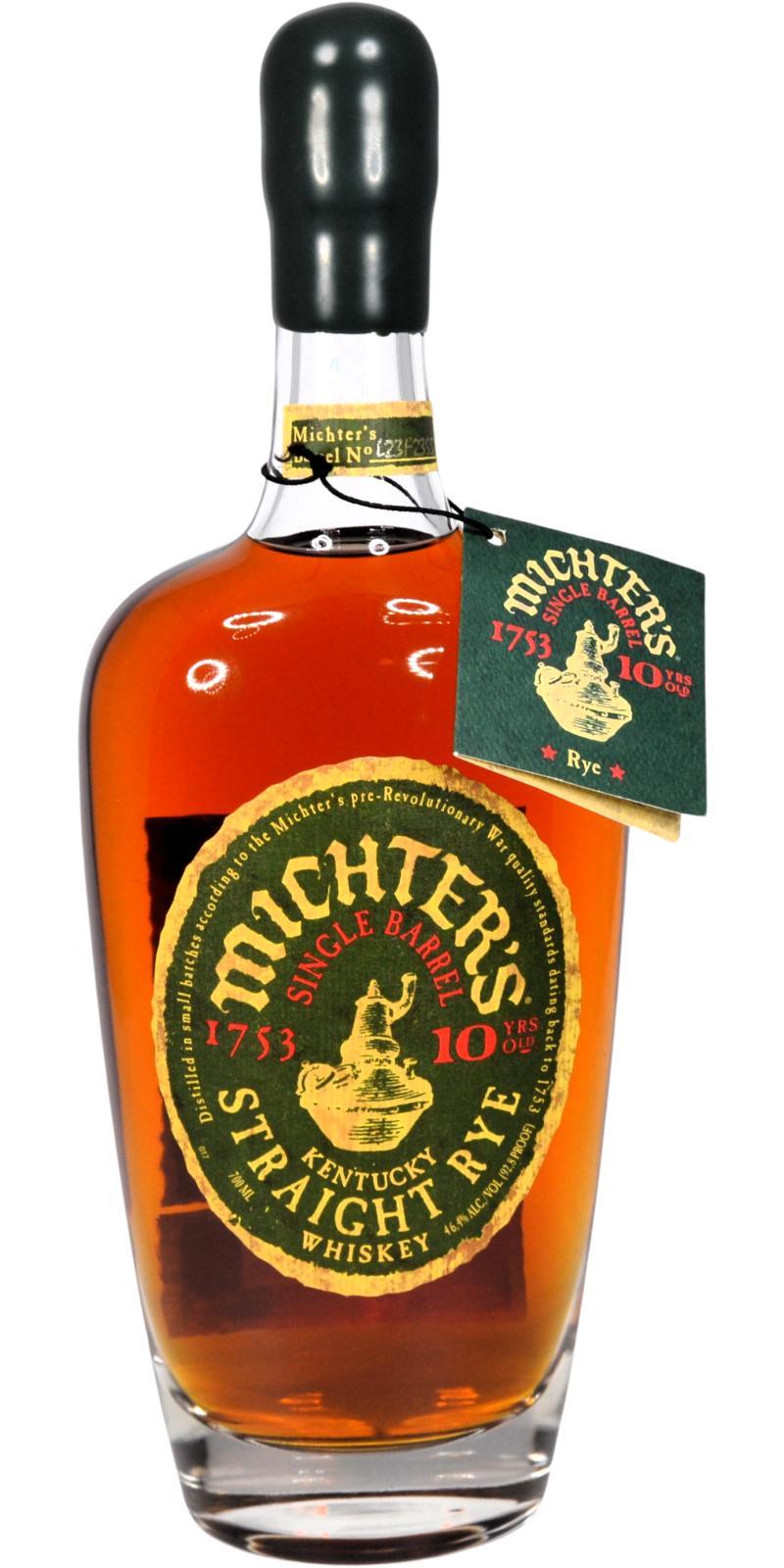 Michter's 10-year-old Single Barrel Rye