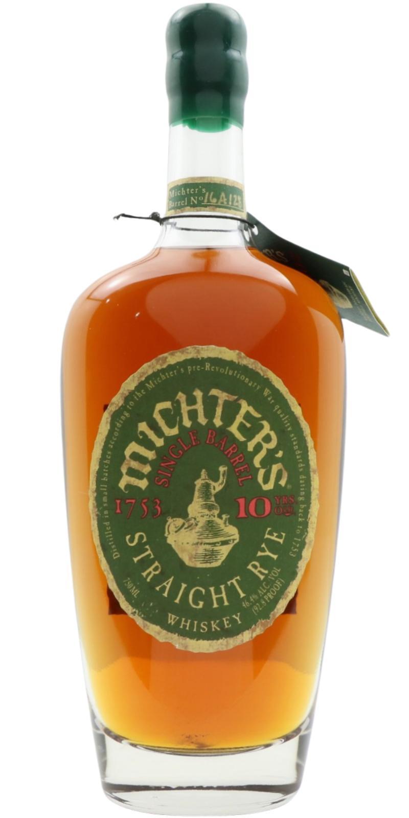 Michter's 10-year-old Single Barrel Rye
