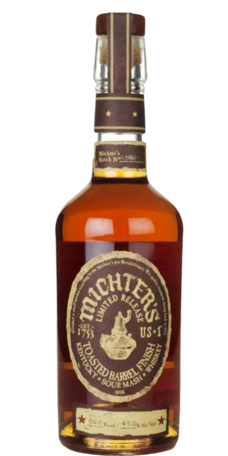 Michter's Toasted Barrel Finish Sour Mash Whiskey Limited Release