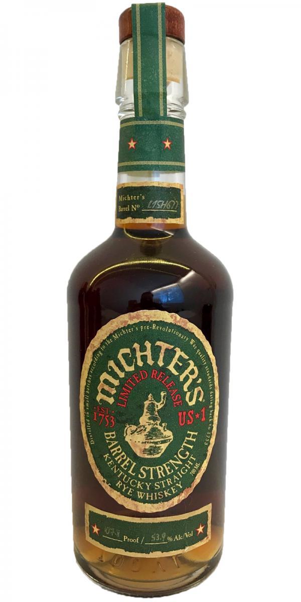 Michter's US*1 Barrel Strength Rye Limited Release