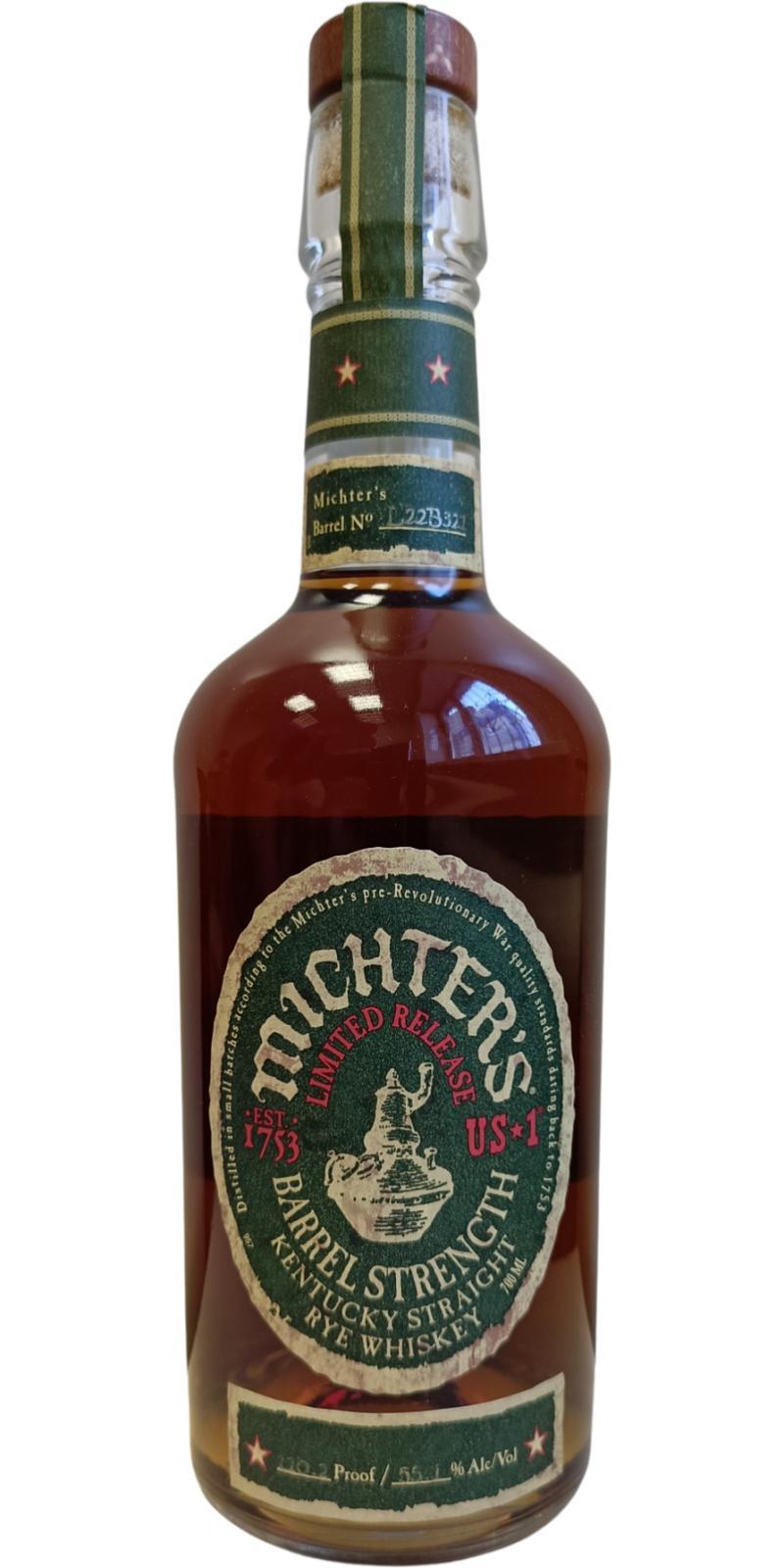Michter's US*1 Barrel Strength Rye