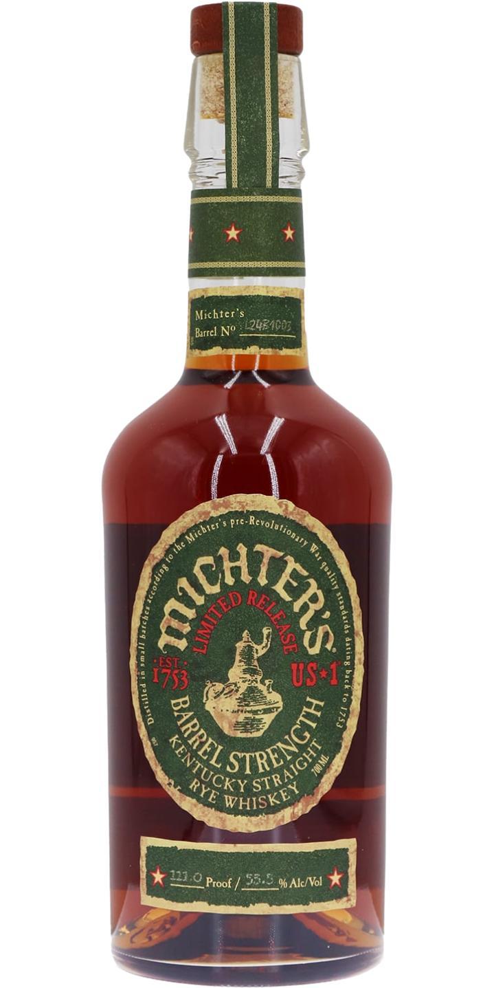 Michter's US*1 Barrel Strength Rye Whiskey