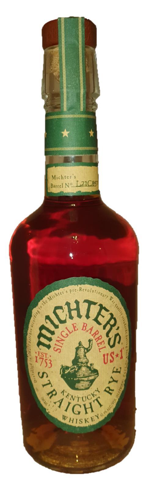 Michter's US*1 Single Barrel Kentucky Straight Rye Whiskey
