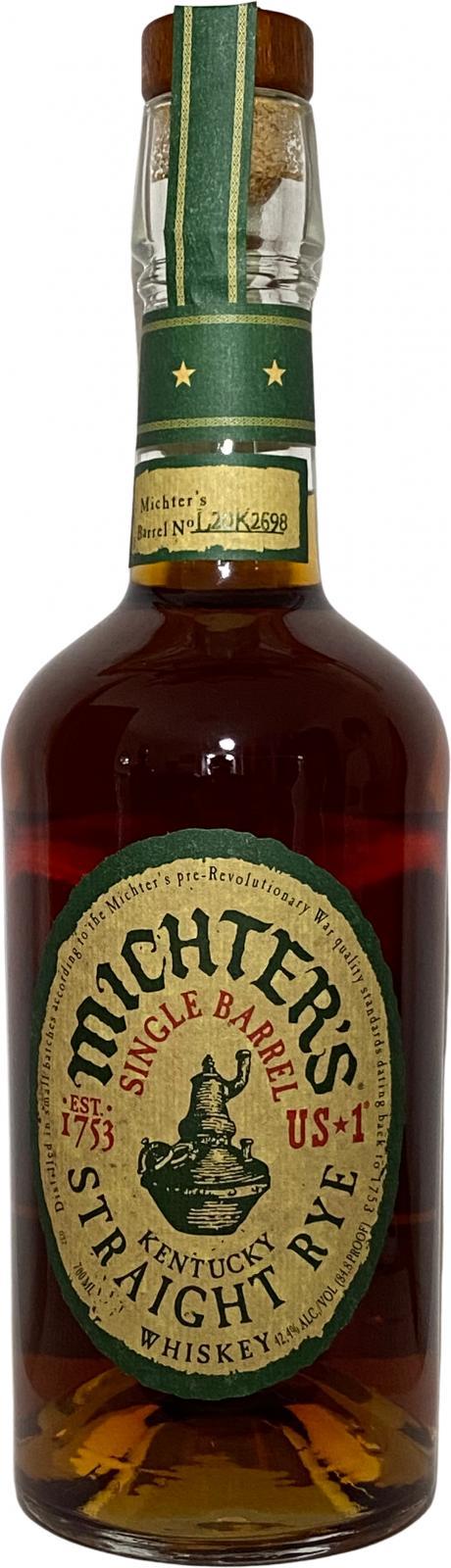 Michter's US*1 Single Barrel Straight Rye