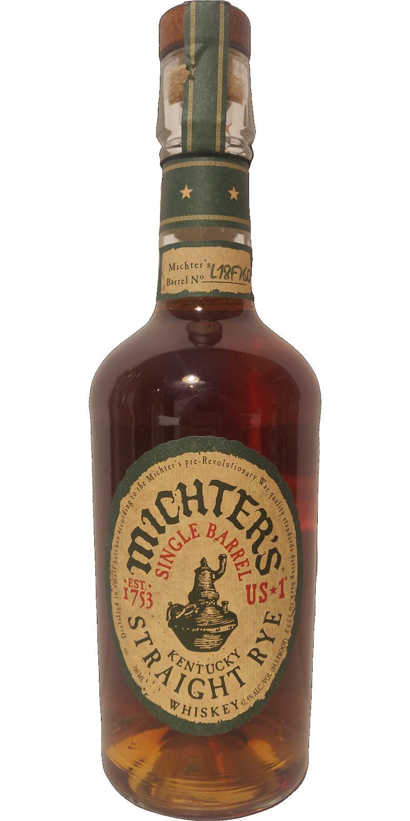 Michter's US*1 Single Barrel Straight Rye