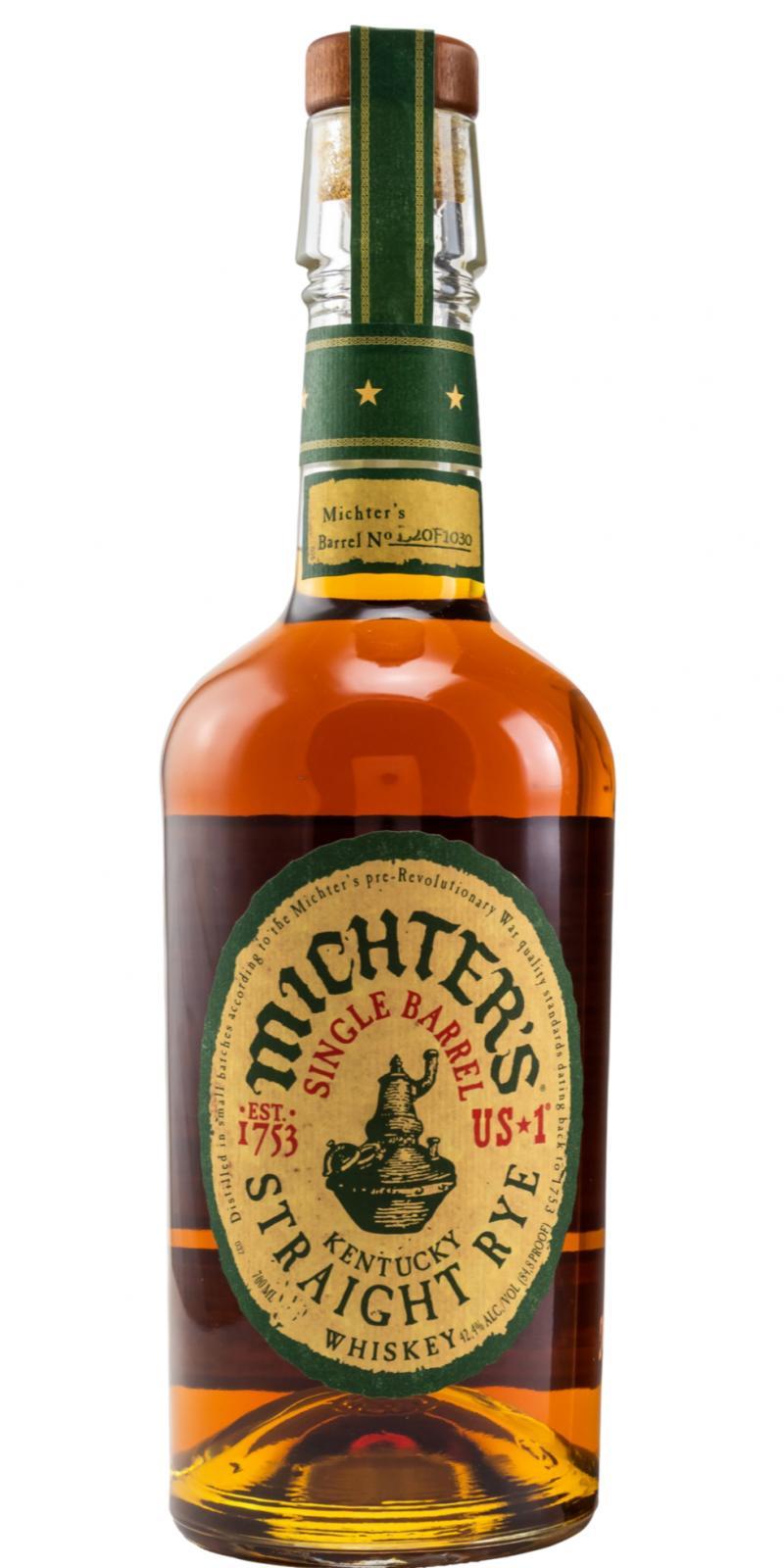 Michter's US*1 Single Barrel Straight Rye