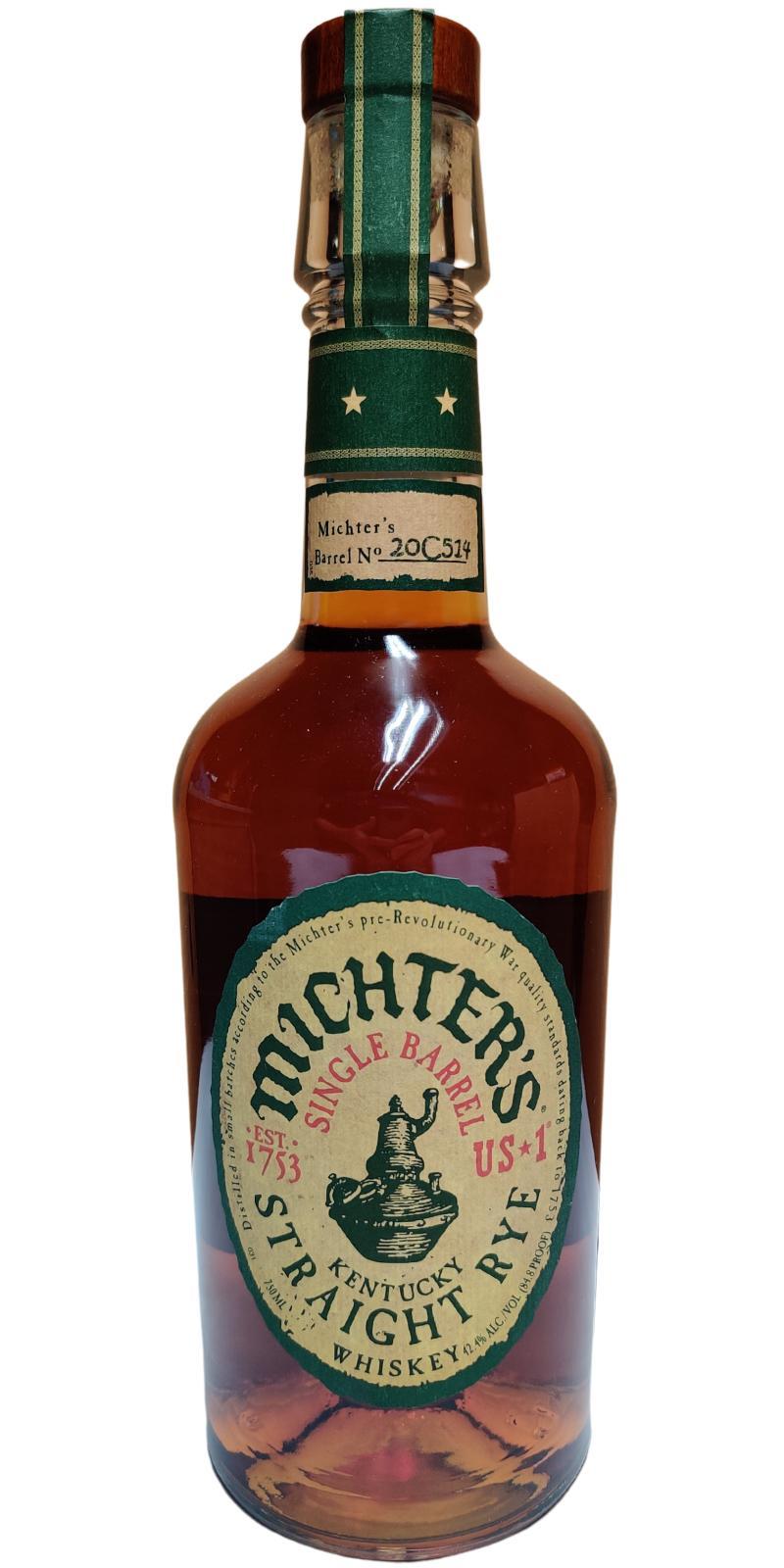 Michter's US*1 Single Barrel Straight Rye