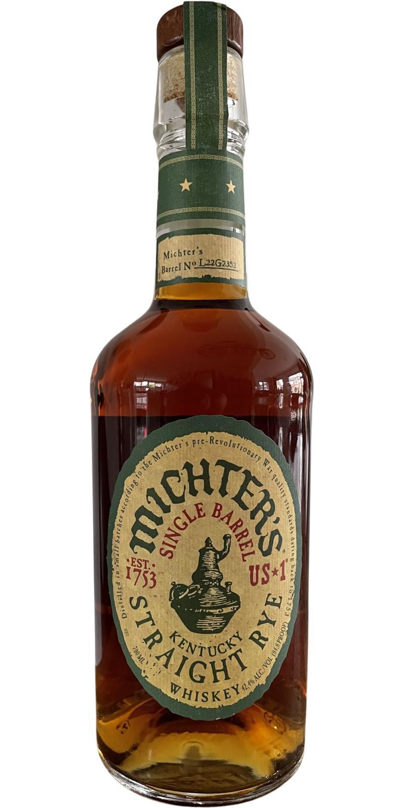 Michter's US*1 Single Barrel Straight Rye