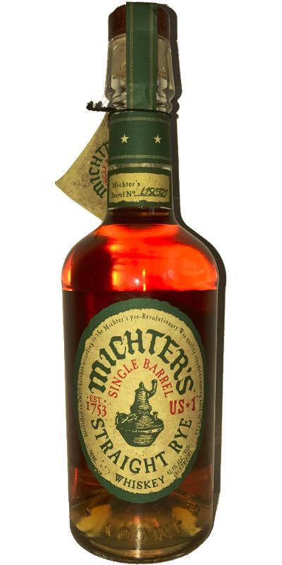 Michter's US*1 Single Barrel Straight Rye