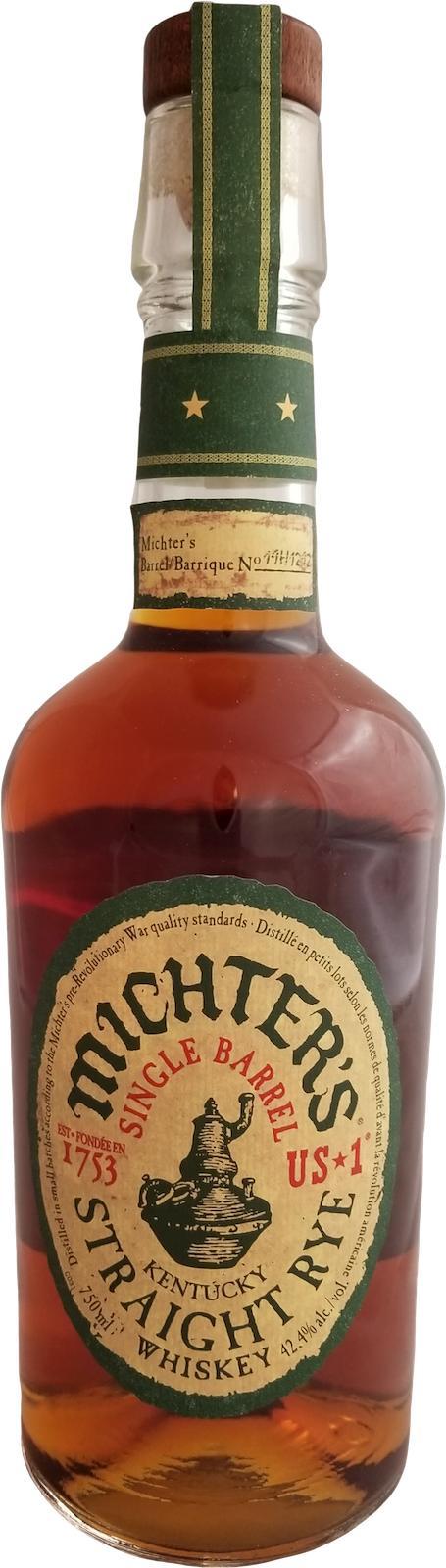 Michter's US*1 Single Barrel Straight Rye