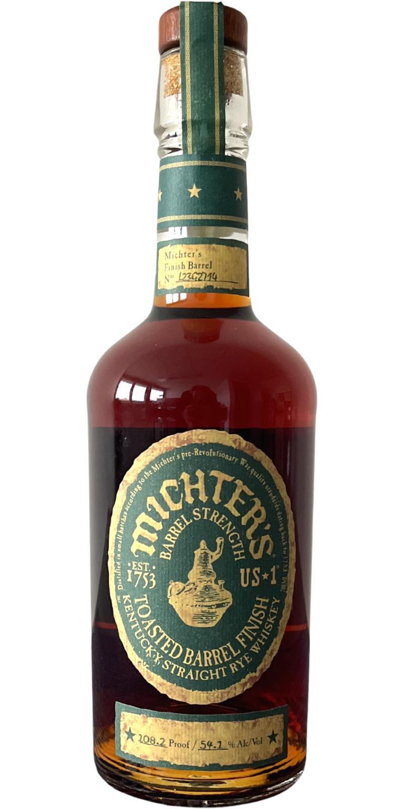 Michter's US*1 Toasted Barrel Finish Rye Barrel Strength