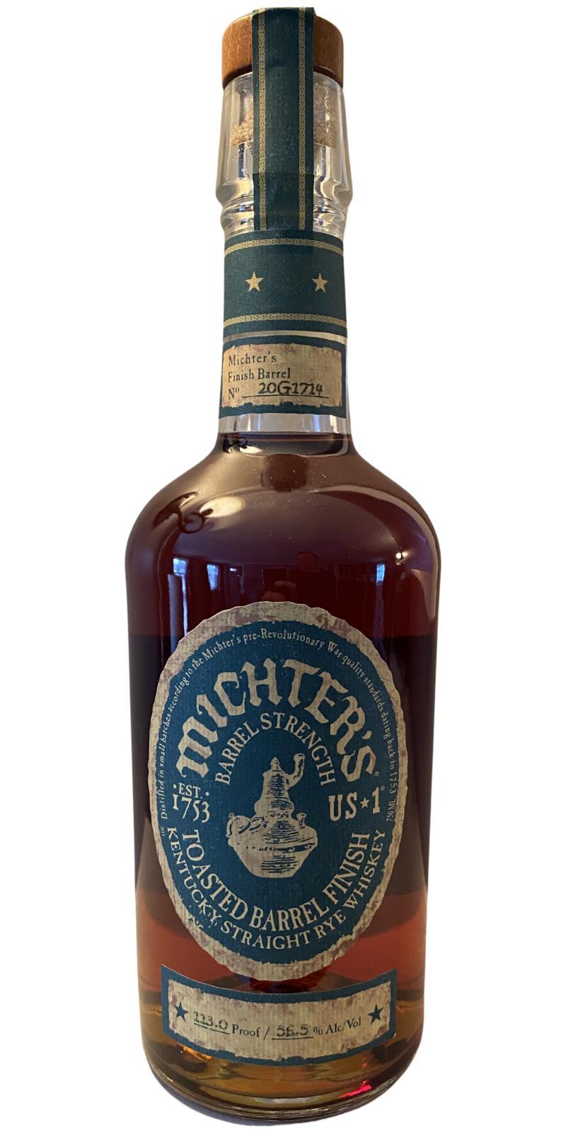 Michter's US*1 Toasted Barrel Finish Rye Barrel Strength