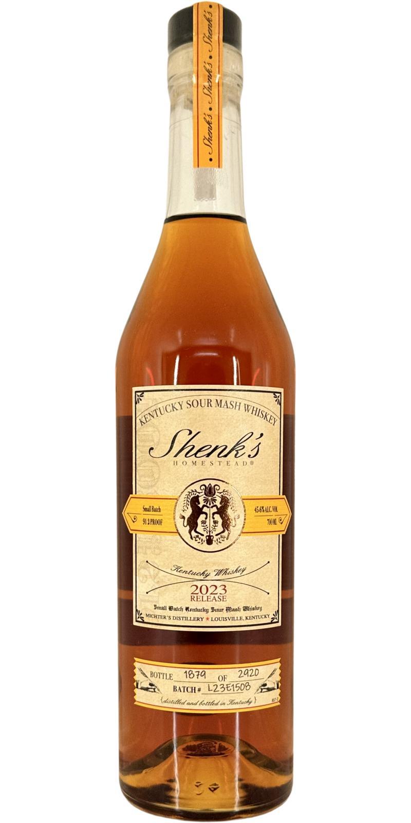 Shenk's Homestead Kentucky Sour Mash Whiskey Small Batch