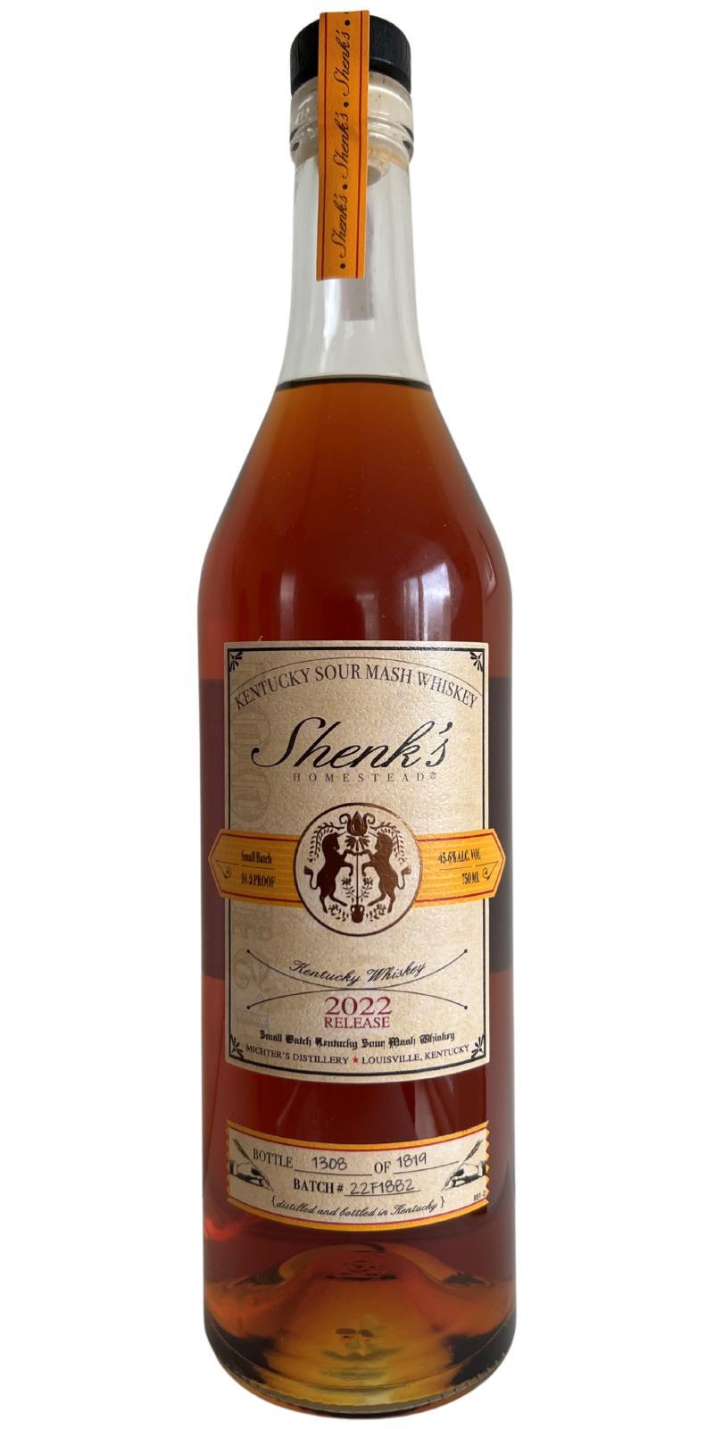 Shenk's Homestead Kentucky Sour Mash Whiskey Small Batch