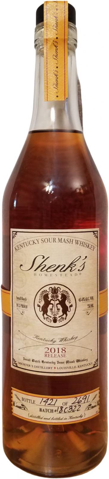Shenk's Homestead Kentucky Sour Mash Whiskey