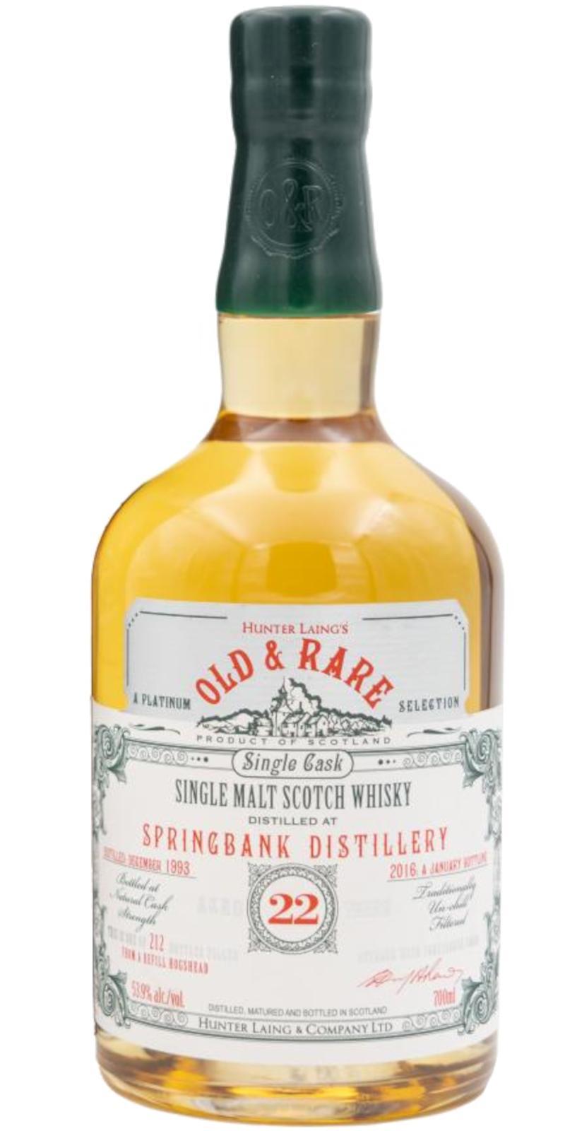 Springbank 1993 HL Old & Rare - A Platinum Selection