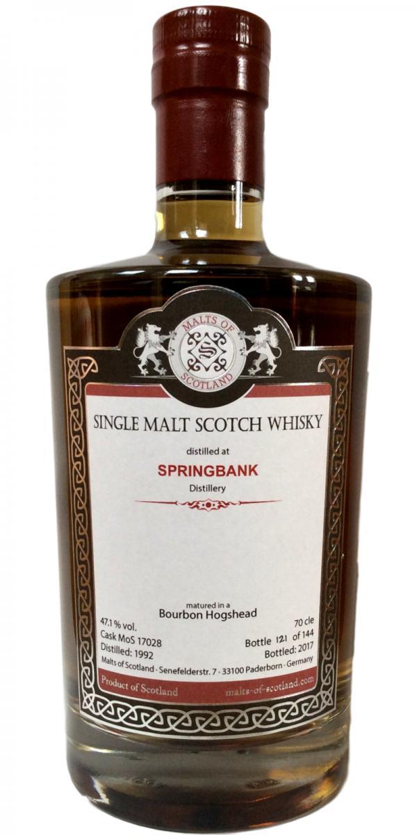 Springbank 1992 MoS