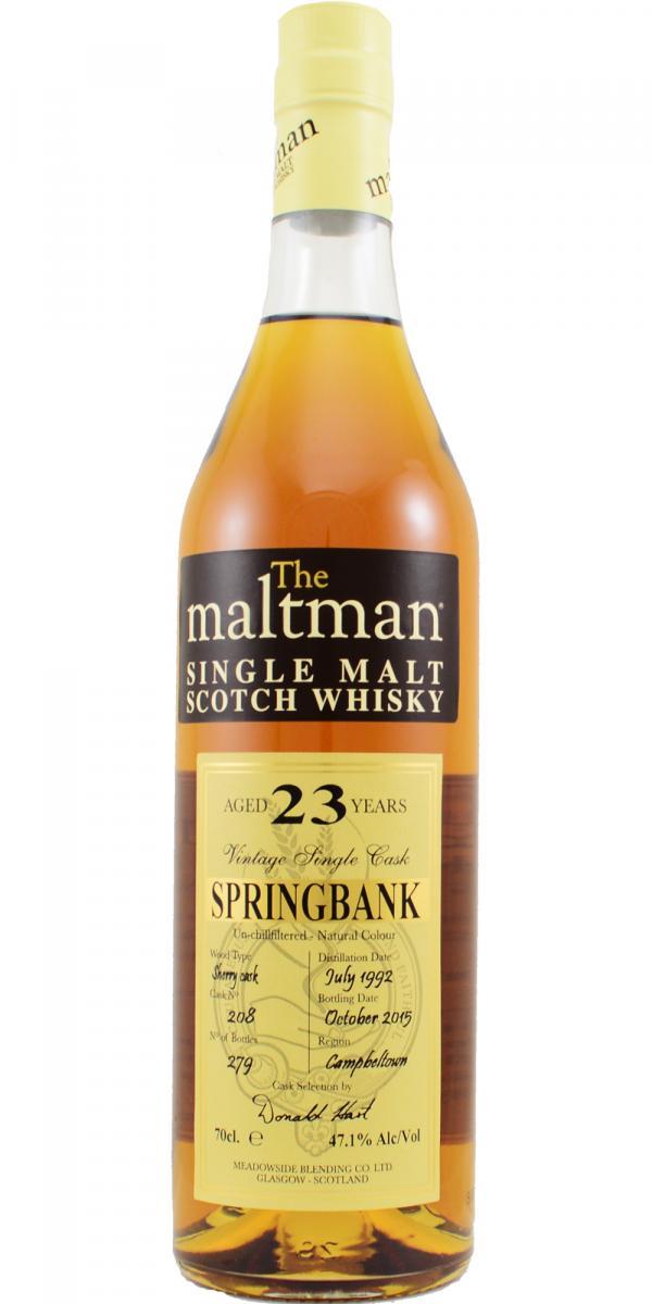 Springbank 1992 MBl The Maltman