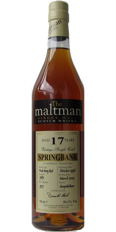 Springbank 1996 MBl The Maltman