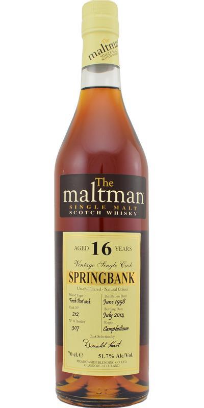 Springbank 1998 MBl The Maltman